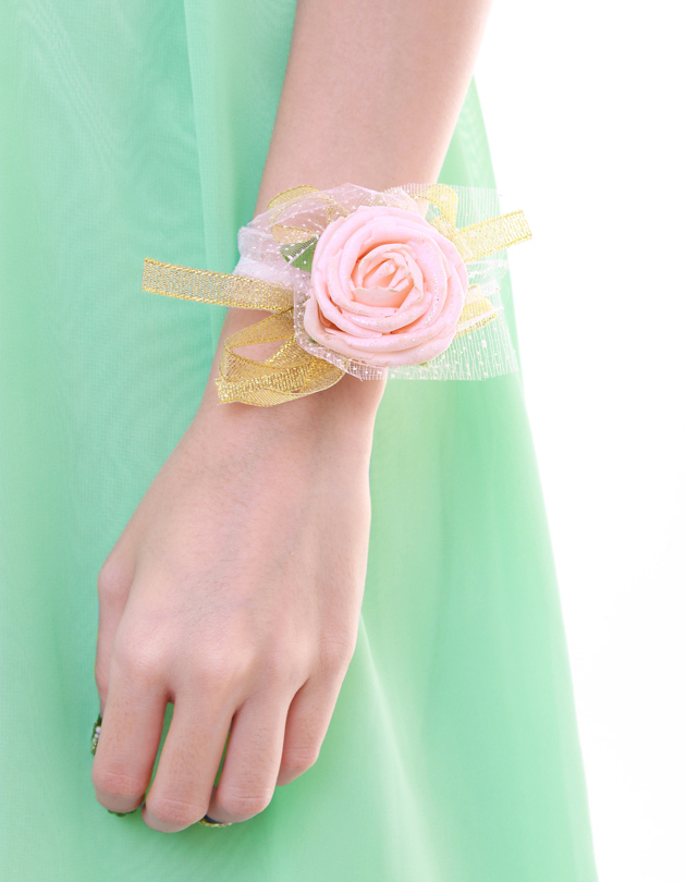 Blossom Bridesmaid Corsage in Peach